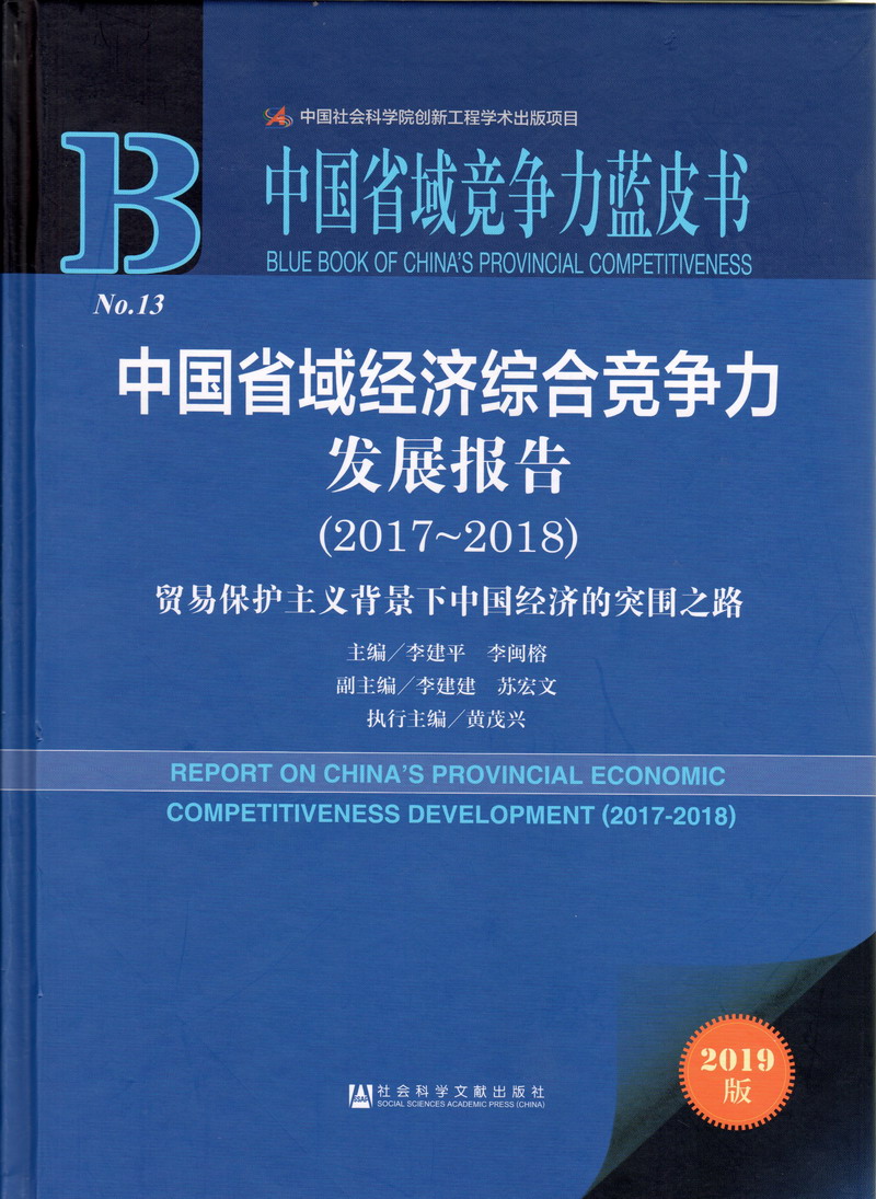 多人日逼视频中国省域经济综合竞争力发展报告（2017-2018）